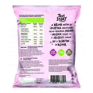 MIX ČIPS OD CVEKLE, PAŠKANATA I ŠARGAREPE 20g MIX ČIPS OD CVEKLE, PAŠKANATA I ŠARGAREPE 20g