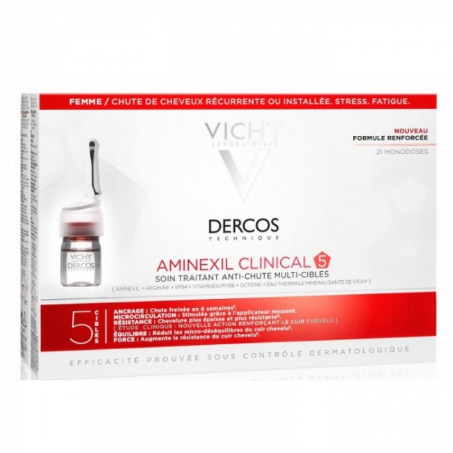 VICHY DERCOS AMINEXIL AMPULE CLINICAL 5 ZA ŽENE