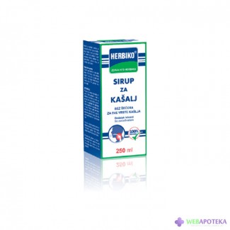 HERBIKO ZA SVE VRSTE KAŠLJA 250ML HERBIKO ZA SVE VRSTE KAŠLJA 250ML