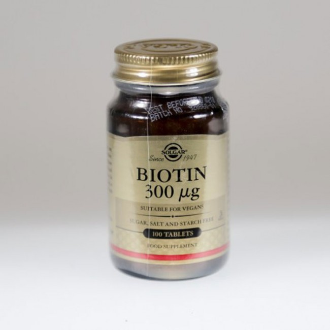 SOLGAR BIOTIN 0.3MG TBL A100 SOLGAR BIOTIN 0.3MG TBL A100