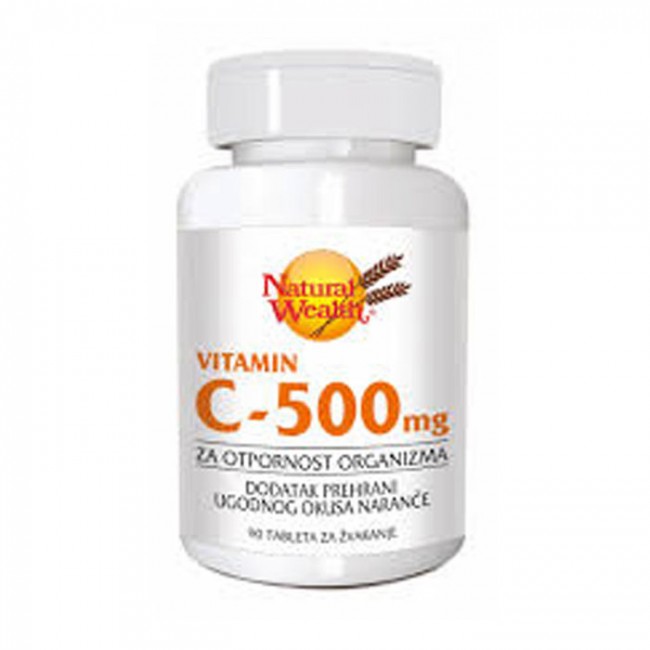 NATURAL WEALTH C-500 TABLETE ZA ŽVAKANJE A 90 NATURAL WEALTH C-500 TABLETE ZA ŽVAKANJE A 90