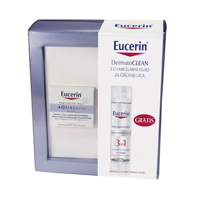 EUCERIN BOX AQUA LIGHT+MICELARNI LOSION 3U1 GRATIS EUCERIN BOX AQUA LIGHT+MICELARNI LOSION 3U1 GRATIS
