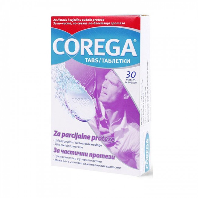 COREGA TABLETE ZA PARCIJALNE PROTEZE A30 COREGA TABLETE ZA PARCIJALNE PROTEZE A30