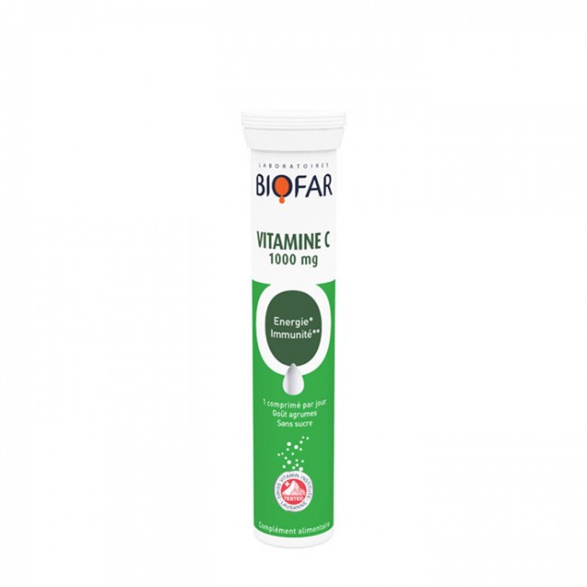 BIOFAR VITAMIN C 1000 ŠUMEĆE TABLETE