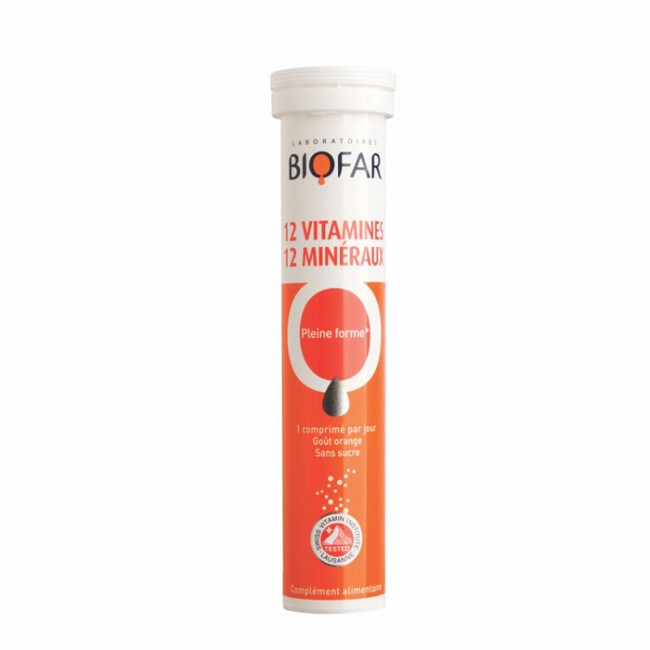 BIOFAR 12 MINERALA + 12 VITAMINA ŠUMEĆE TABLETE 25KOM BIOFAR 12 MINERALA + 12 VITAMINA ŠUMEĆE TABLETE 25KOM