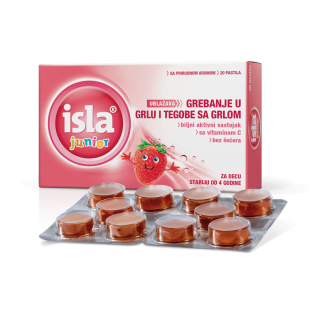 ISLA JUNIOR PASTILE ZA GRLO A 20