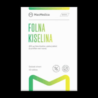 MAXMED FOLNA KISELINA 50x400mcg