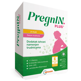 PregnIN plus, tokom trudnoće, 30 + 30 kapsula