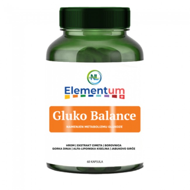 ELEMENTUM GLUKO BALANCE KAPSULE A60 - REGULACIJA ŠEĆERA