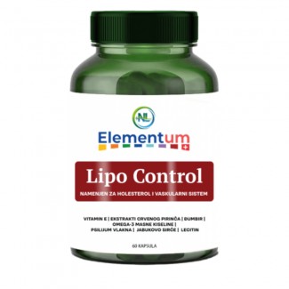 ELEMENTUM LIPO CONTROL KAPSULE A60 - REGULACIJA HOLESTEROLA ELEMENTUM LIPO CONTROL KAPSULE A60 - REGULACIJA HOLESTEROLA