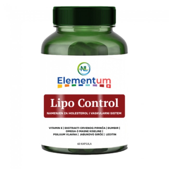 ELEMENTUM LIPO CONTROL KAPSULE A60 - REGULACIJA HOLESTEROLA