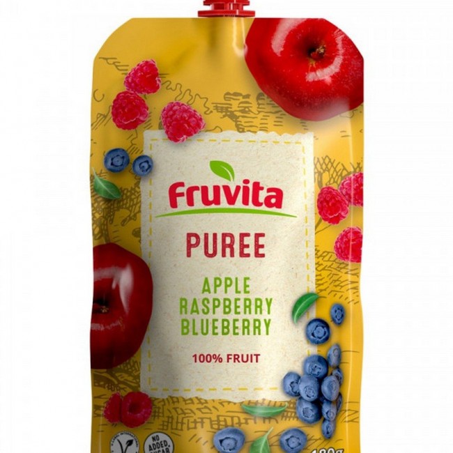 Fruvita pire jabuka, malina, borovnica 180g