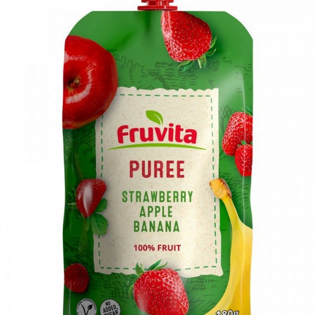 Fruvita pire jagoda, jabuka, banana 180g