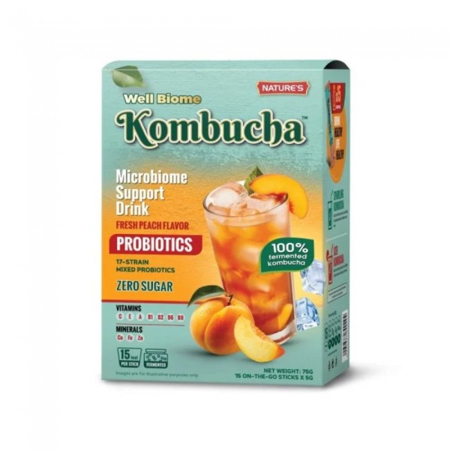 Well biome kombucha breskva a15