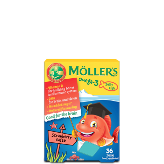 MOLLERS Omega-3 Jelly Fish - gumene ribice, ukus jagode MOLLERS Omega-3 Jelly Fish - gumene ribice, ukus jagode