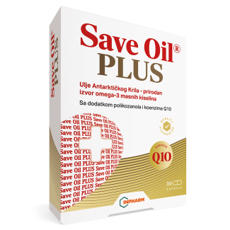 SAVE OIL PLUS, za normalni lipidni status, 30 kapsula SAVE OIL PLUS, za normalni lipidni status, 30 kapsula