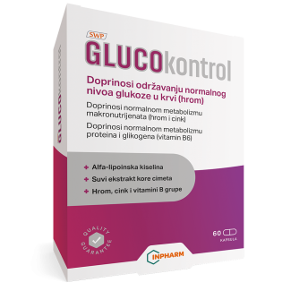 GLUCOkontrol, za normalan nivo glukoze u krvi, 60 kapsula GLUCOkontrol, za normalan nivo glukoze u krvi, 60 kapsula