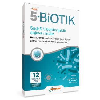 5-BIOTIK, probiotik plus prebiotik , 10 KAPSULA 5-BIOTIK, probiotik plus prebiotik , 10 KAPSULA