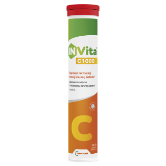 InVita C1000, vitamin c, 24 šumećih tableta InVita C1000, vitamin c, 24 šumećih tableta