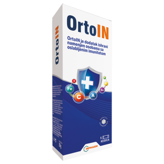 OrtoIN, Inpharm, za imunitet i prehladu, 5 kesica OrtoIN, Inpharm, za imunitet i prehladu, 5 kesica