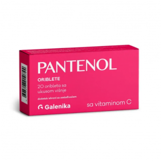 PANTENOL ORIBLETE SA VITAMINOM C UKUS VIŠNJE A20 PANTENOL ORIBLETE SA VITAMINOM C UKUS VIŠNJE A20