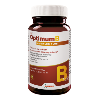 OPTIMUM B COMPLEX PLUS, kompleks B vitamina, 100 kapsula OPTIMUM B COMPLEX PLUS, kompleks B vitamina, 100 kapsula