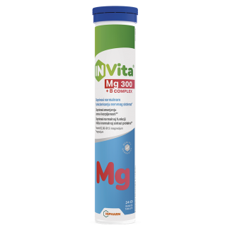 InVita Mg 300+B complex, magnezijum plus kompleks B vitamina, 24 šumećih tableta InVita Mg 300+B complex, magnezijum plus kompleks B vitamina, 24 šumećih tableta