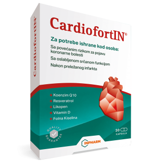CardiofortIN, za srce, 30 kapsula CardiofortIN, za srce, 30 kapsula