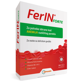 FerIN forte, za anemiju, 30 kapsula FerIN forte, za anemiju, 30 kapsula