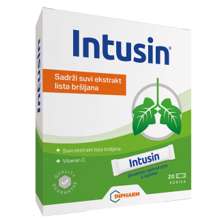Intusin, protiv kašlja, 20 kesica Intusin, protiv kašlja, 20 kesica