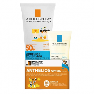 La Roche-Posay anthelios kids set 250ml+gwp lipikar oil 100ml