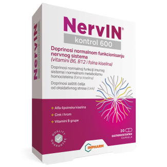 NervIN kontrol 600, za neuropatiju, 30 kapsula